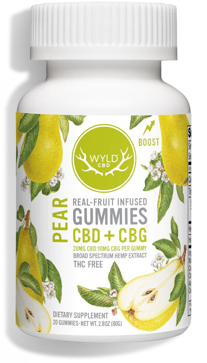 Wyld CBD+CBG Pear Gummies